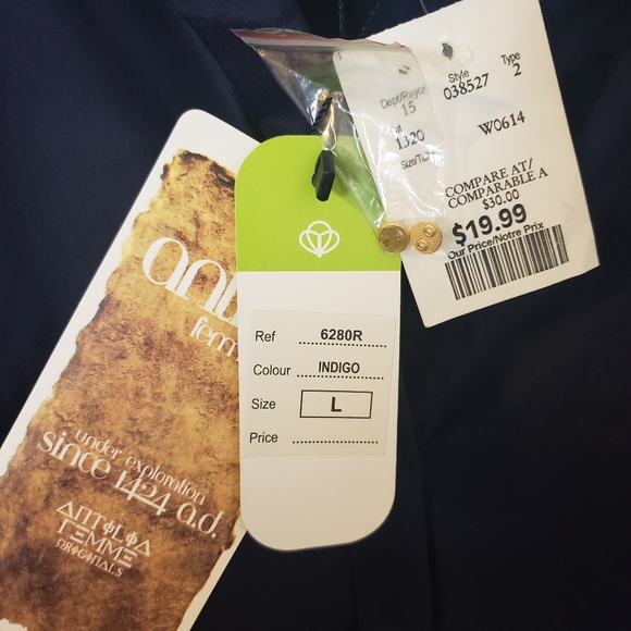 NWT Antilia Femme Indigo Long Sleeve Shirt 💙 - Picture 4 of 7